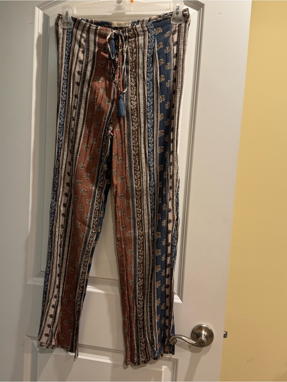 ILLA ILLA Brown and Blue Printed Drawstring Pants